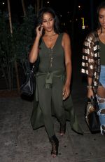 CLAUDIA JORDAN at Delilah Restaurant in West Hollywood 01/18/2018