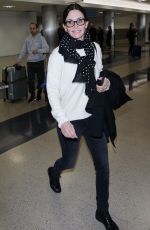 COURTNEY COX at Los Angeles International Airport 01/21/2018