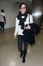 COURTNEY COX at Los Angeles International Airport 01/21/2018