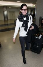 COURTNEY COX at Los Angeles International Airport 01/21/2018