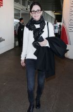 COURTNEY COX at Los Angeles International Airport 01/21/2018