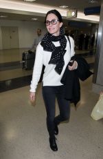 COURTNEY COX at Los Angeles International Airport 01/21/2018