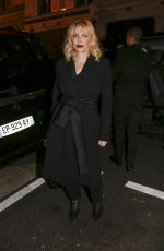 COURTNEY LOVE at Yves Saint Laurent Night at Beauty Hotel in Paris 01/17/2018