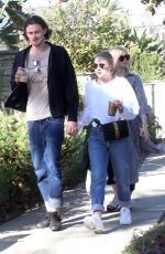 DAKOTA and ELLE FANNING Out for Lunch in Studio City 01/01/2018
