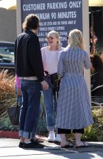 DAKOTA and ELLE FANNING Out for Lunch in Studio City 01/01/2018