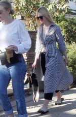 DAKOTA and ELLE FANNING Out for Lunch in Studio City 01/01/2018