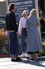 DAKOTA and ELLE FANNING Out for Lunch in Studio City 01/01/2018