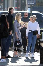 DAKOTA and ELLE FANNING Out for Lunch in Studio City 01/01/2018