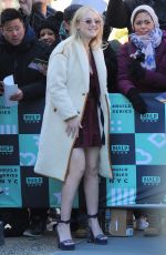 DAKOTA FANNING Arrives at AOL Build Speaker Series in New York 01/18/2018