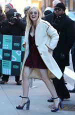 DAKOTA FANNING Arrives at AOL Build Speaker Series in New York 01/18/2018