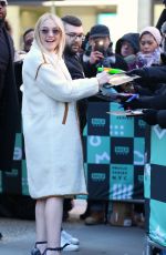 DAKOTA FANNING Arrives at AOL Build Speaker Series in New York 01/18/2018