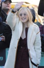 DAKOTA FANNING Arrives at AOL Build Speaker Series in New York 01/18/2018