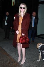 DAKOTA FANNING Arrives at Good Morning America in New York 01/16/2018