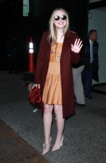 DAKOTA FANNING Arrives at Good Morning America in New York 01/16/2018