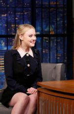 DAKOTA FANNING at Late Night with Seth Meyers in New York 01/25/2018