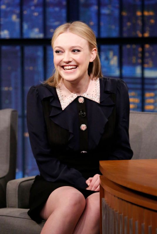 DAKOTA FANNING at Late Night with Seth Meyers in New York 01/25/2018