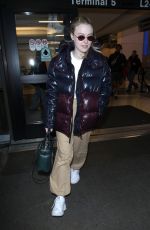 DAKOTA FANNING at Los Angeles International Airport 01/20/2018