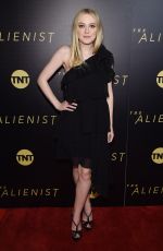 DAKOTA FANNING at The Alienist Premiere in New York 01/16/2018