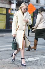 DAKOTA FANNING Out in New York 01/18/2018