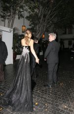 DAKOTA JOHNSON Arrives at Chateau Marmont after Golden Globes in Los Angeles 01/07/2018
