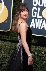 DAKOTA JOHNSON at 75th Annual Golden Globe Awards in Beverly Hills 01/07/2018