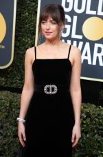 DAKOTA JOHNSON at 75th Annual Golden Globe Awards in Beverly Hills 01/07/2018