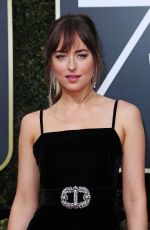 DAKOTA JOHNSON at 75th Annual Golden Globe Awards in Beverly Hills 01/07/2018