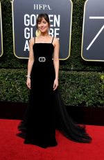 DAKOTA JOHNSON at 75th Annual Golden Globe Awards in Beverly Hills 01/07/2018