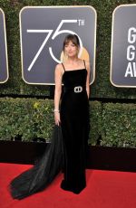 DAKOTA JOHNSON at 75th Annual Golden Globe Awards in Beverly Hills 01/07/2018