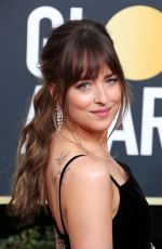 DAKOTA JOHNSON at 75th Annual Golden Globe Awards in Beverly Hills 01/07/2018