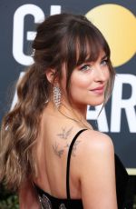 DAKOTA JOHNSON at 75th Annual Golden Globe Awards in Beverly Hills 01/07/2018