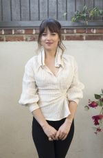 DAKOTA JOHNSON at Fifty Shades Freed Press Conference in Los Angeles 01/24/2018