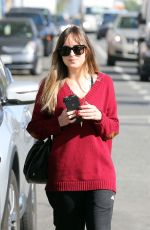 DAKOTA JOHNSON Out for Coffee in West Hollywood 01/12/2018