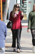 DAKOTA JOHNSON Out for Coffee in West Hollywood 01/12/2018