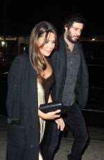 DANIELLE BUX and Nate Greenwald Out for Dinner at Delilah in Los Angeles 01/12/2018