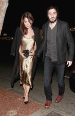 DANIELLE BUX and Nate Greenwald Out for Dinner at Delilah in Los Angeles 01/12/2018
