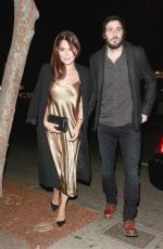 DANIELLE BUX and Nate Greenwald Out for Dinner at Delilah in Los Angeles 01/12/2018