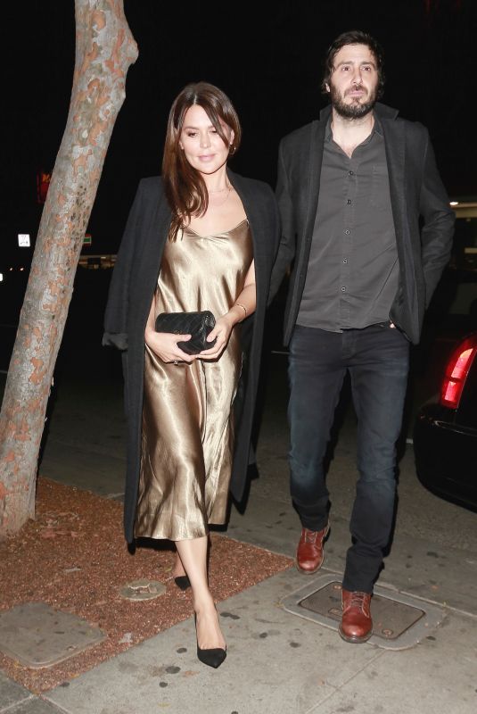 DANIELLE BUX and Nate Greenwald Out for Dinner at Delilah in Los Angeles 01/12/2018