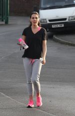 DANIELLE LLOYD Leaves a Gym in Birmingham 01/30/2018
