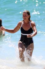 DEBORAH HUTTON in Swimsuit at Bronte Beach in Sydney 01/20/2018