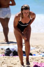 DEBORAH HUTTON in Swimsuit at Bronte Beach in Sydney 01/20/2018