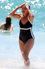 DEBORAH HUTTON in Swimsuit at Bronte Beach in Sydney 01/20/2018