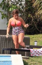DEENA CORTESE in Bikini at a Pool in Miami 01/27/2018