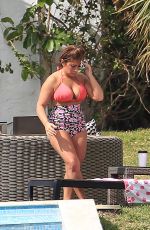 DEENA CORTESE in Bikini at a Pool in Miami 01/27/2018