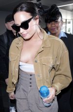 DEMI LOVATO at LAX Airport in Los Angeles 01/22/2018