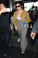 DEMI LOVATO at LAX Airport in Los Angeles 01/22/2018