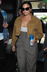 DEMI LOVATO at LAX Airport in Los Angeles 01/22/2018