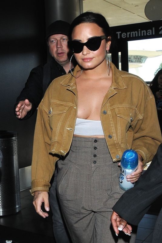 DEMI LOVATO at LAX Airport in Los Angeles 01/22/2018