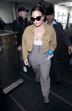 DEMI LOVATO at LAX Airport in Los Angeles 01/22/2018