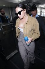 DEMI LOVATO at LAX Airport in Los Angeles 01/22/2018